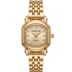 Bubble Time Gold Women’s Watch – Luxury Crystal Studded Design