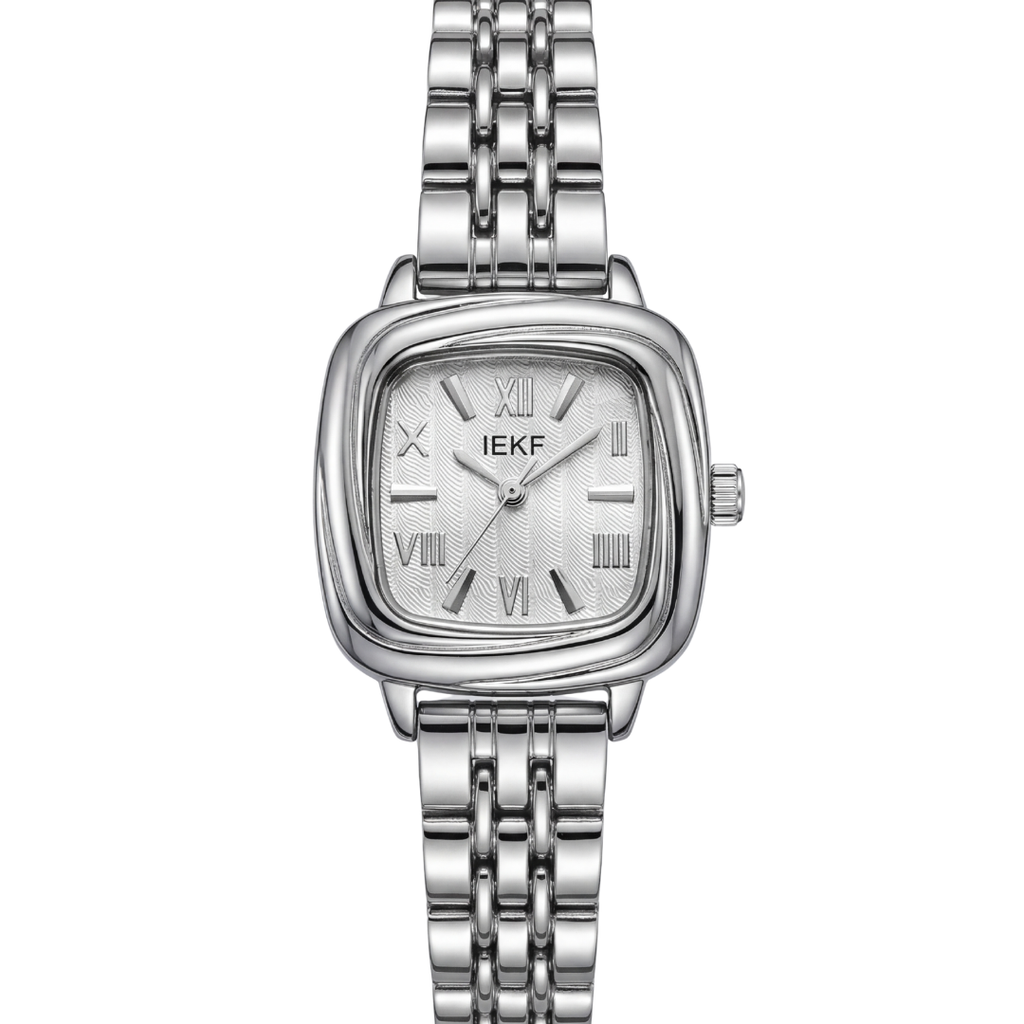IEKE Premium Silver Women’s Watch – Stylish Minimal Design