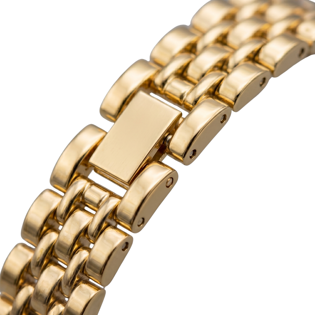 IEKE Gold Crystal Bezel Women’s Watch – Elegant Roman Dial