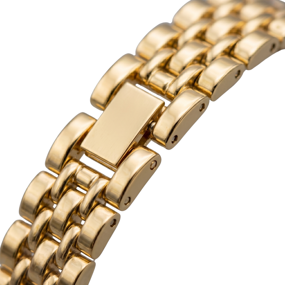 IEKE Gold Crystal Bezel Women’s Watch – Elegant Roman Dial