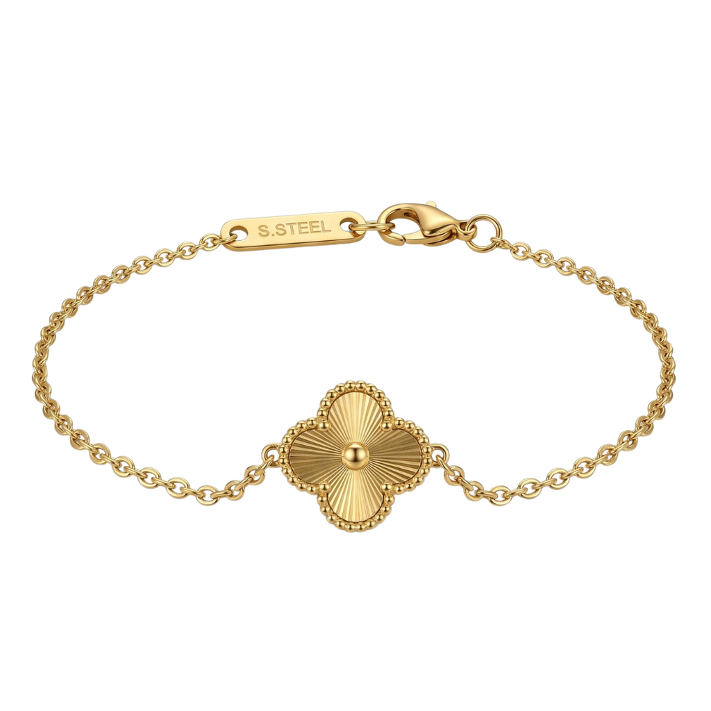 Classic Flower Bracelet – Timeless Gold Finish