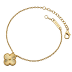 Classic Flower Bracelet – Timeless Gold Finish