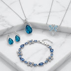 Ocean & Bloom – 4 Piece Sapphire Jewelry Set